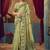 Olive modal worli work with pumpum casual wear saree