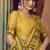 Yellow modal worli work with pumpum casual wear saree
