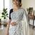 White color star georgette embroidered saree with un-stitched blouse