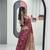 Pink color art silk jacquard latkan work pre stitched ready to wear saree with un-stitched blouse