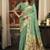 Turquoise super kota zari boder festival wear saree