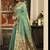 Turquoise super kota zari boder festival wear saree