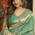 Turquoise super kota zari boder festival wear saree
