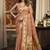 Orange super kota zari boder festival wear saree