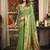 Green super kota zari boder festival wear saree