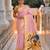 Baby pink faux banarasi silk saree with paithani rich weaved pallu and blouse