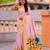 Baby pink faux banarasi silk saree with paithani rich weaved pallu and blouse