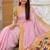 Baby pink faux banarasi silk saree with paithani rich weaved pallu and blouse