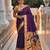 White  faux banarasi silk saree with paithani rich weaved pallu and blouse