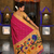 Pink faux banarasi silk saree with paithani rich weaved pallu and blouse