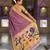 Onion pink faux banarasi silk saree with paithani rich weaved pallu and blouse