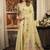 Beige cotton zari border casual wear saree