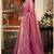 Pink cotton zari border casual wear saree