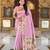 Baby pink  faux banarasi silk saree with paithani rich weaved pallu and blouse