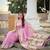 Baby pink  faux banarasi silk saree with paithani rich weaved pallu and blouse