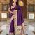 Wine  faux banarasi silk saree with paithani rich weaved pallu and blouse