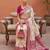 White soft silk blend saree with zari weaving meenakari design