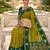 Lemon yellow soft silk blend saree with zari weaving meenakari design