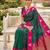 Sea green soft silk blend saree with zari weaving meenakari design
