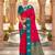 Pink soft silk blend saree with zari weaving meenakari design