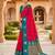 Pink soft silk blend saree with zari weaving meenakari design