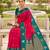 Pink soft silk blend saree with zari weaving meenakari design
