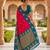 Pink soft silk blend saree with zari weaving meenakari design