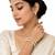 Pearl bangle, gold-toned, white, set of 2,traditional style