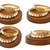 Pearl bangle set, gold-toned, openable, kundan embellished