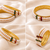 Pearl bangle with ruby and emerald beads, gold-toned, traditional style,