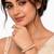 Pearl bangle set, white, gold-toned, double row pearl with rhinestone border,