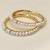 Pearl bangle, gold-toned, white, set of 2,traditional style