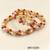 Pearl and coral bead bangles, gold-toned, openable, traditional indian jewellery, set of 2,