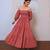 Rose solid cotton smocked tiered maxi dress for women