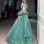sea green silk blend embroidered lehenga choli