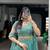 sea green silk blend embroidered lehenga choli