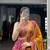 magenta silk blend printed lehenga choli