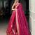 pink silk blend hand woven lehenga choli