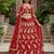 red net embroidered lehenga choli