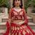 red net embroidered lehenga choli