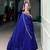royal blue viscose plain lehenga choli