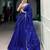 royal blue viscose plain lehenga choli