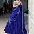 royal blue viscose plain lehenga choli