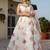 off white organza printed lehenga choli