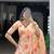 peach art silk printed lehenga choli