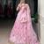 baby pink art silk printed lehenga choli
