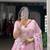 baby pink art silk printed lehenga choli