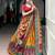 yellow silk blend printed lehenga choli