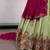 light parrot green georgette embroidered lehenga choli