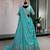 sky blue georgette embroidered lehenga choli
